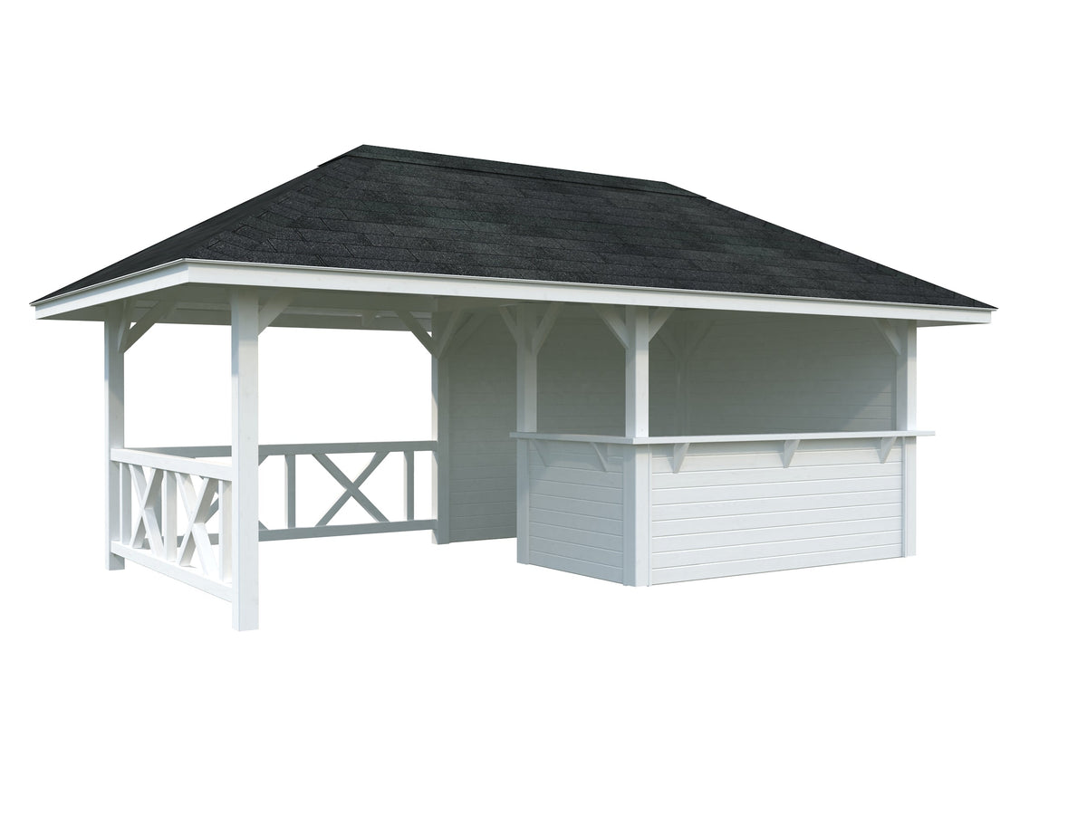 Garden Bar Bianca 16.6 m² Set 110, painted white