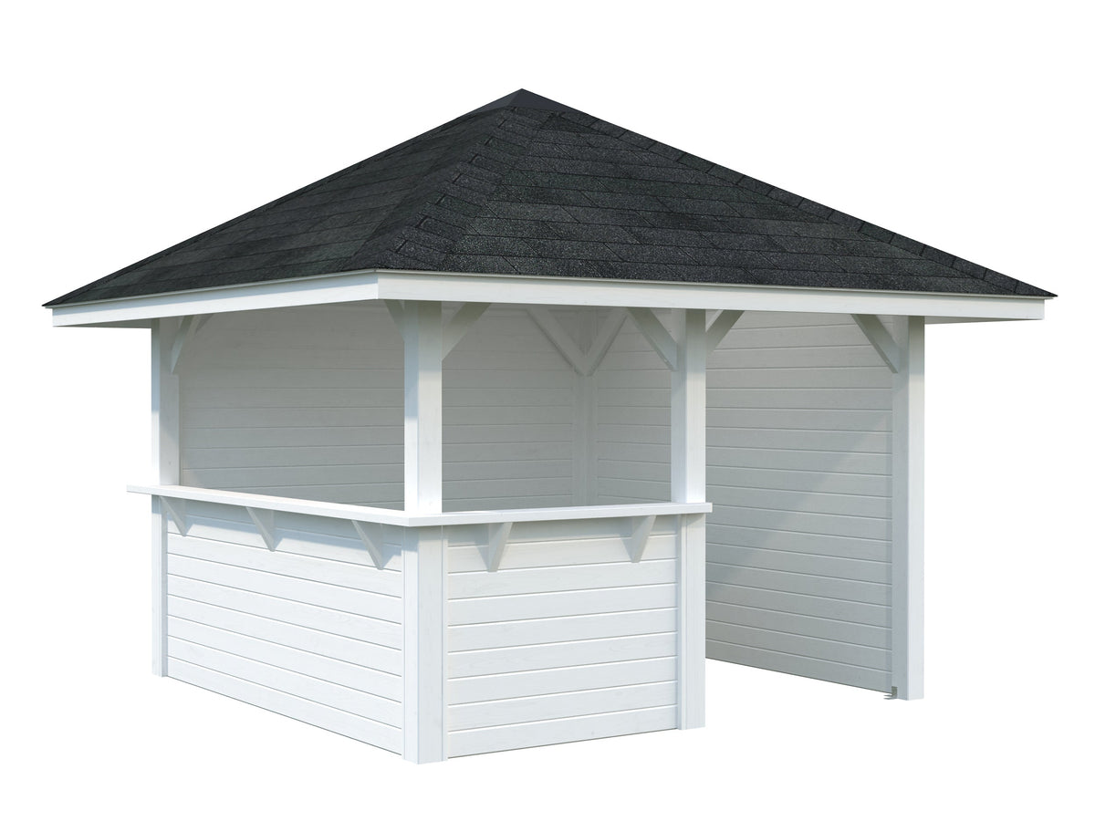Garden Bar Bianca 8.3 m² Set 103, painted white