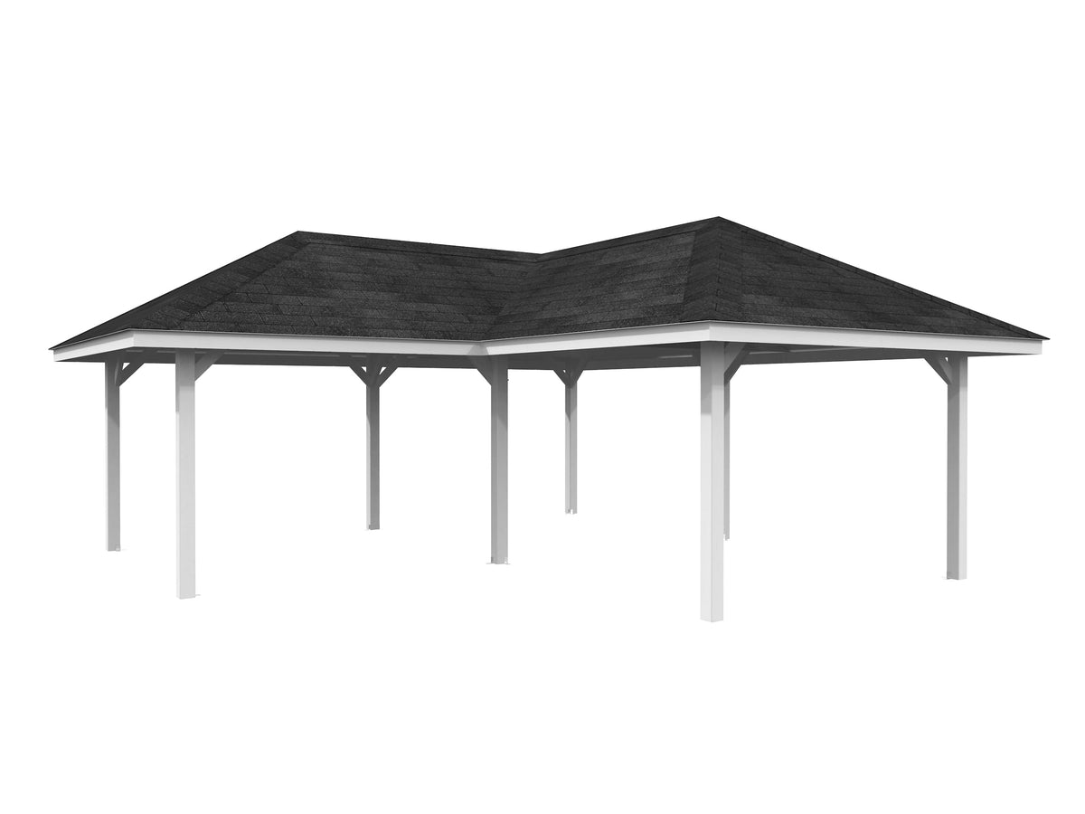 Garden Gazebo Bianca 24.9 m², painted white