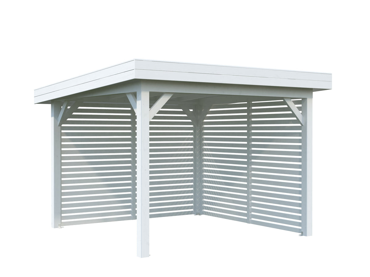 Garden Gazebo Lenna 8.3 m² Set 302, painted white