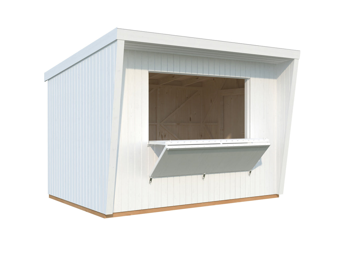 Garden Shed Kira 7.7 m², painted white