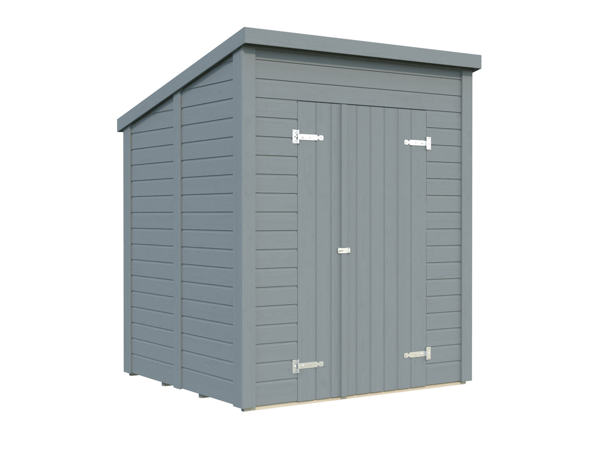 Garden Shed Leif 3.0 m², painted light grey