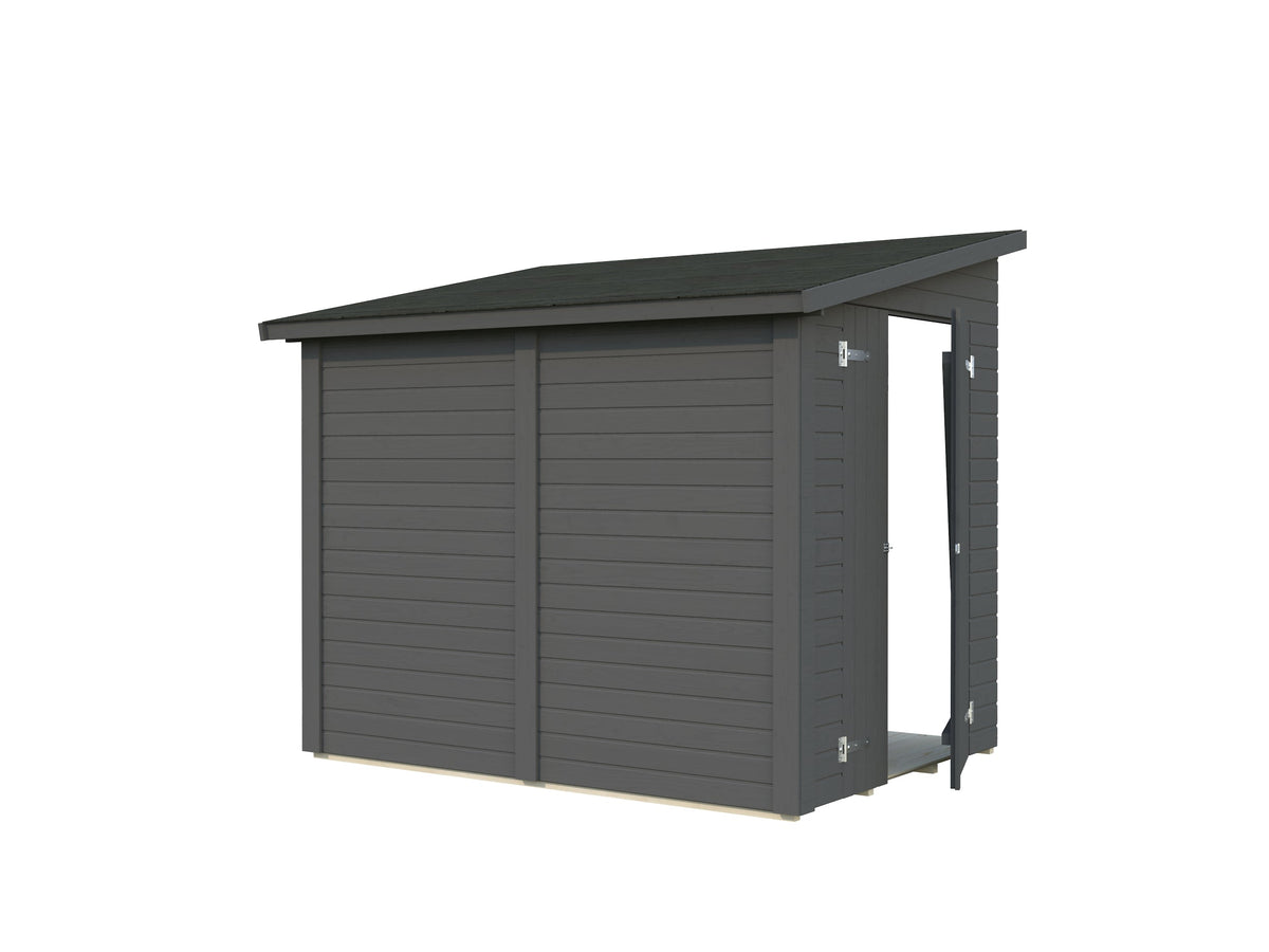 Garden Side Shed Mia 3.6 m², painted grey