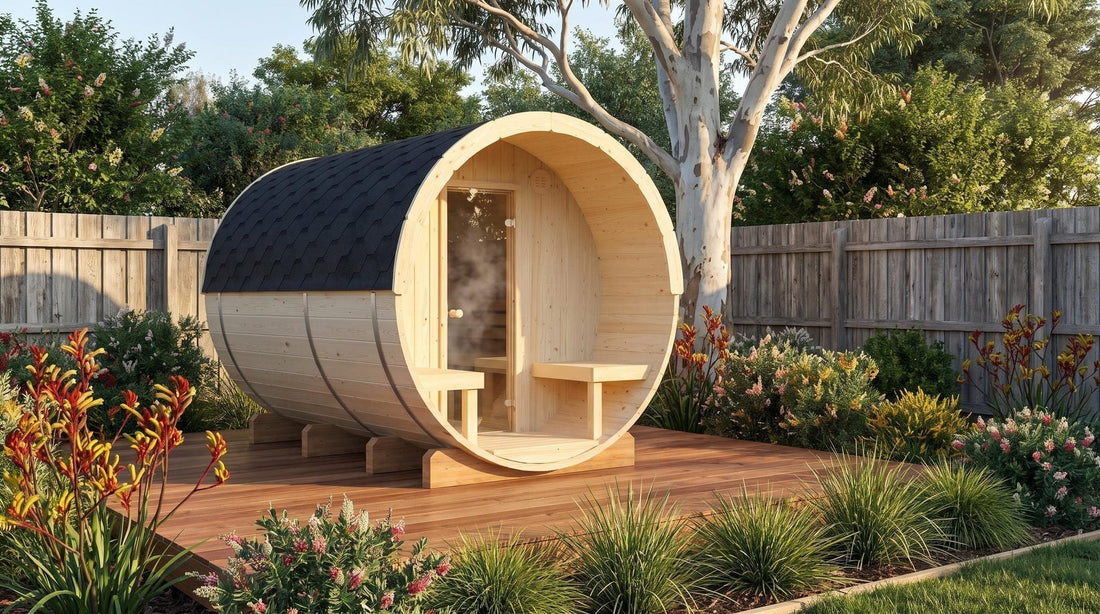 Barrel sauna capacity: what "seats four" means
