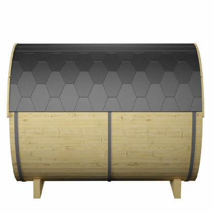 Barrel Sauna M-EL, 2/6 (lying down/seated) people capacity, electric