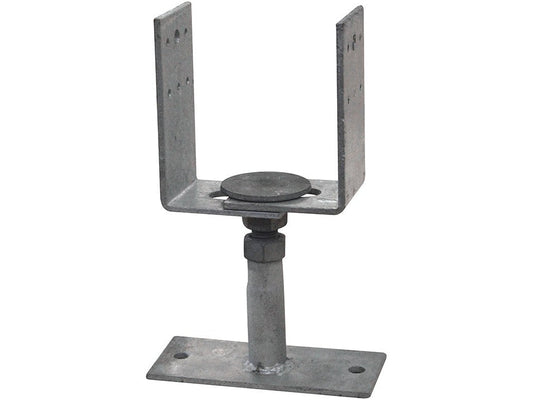 Adjustable post leg anchor