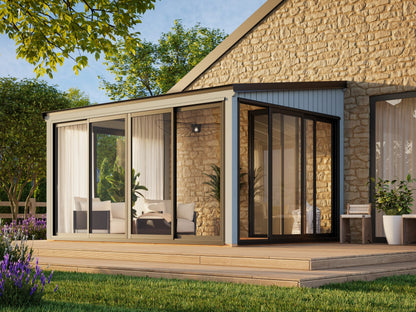 Attached Conservatory Lumi 11.6 m² Slide Plus
