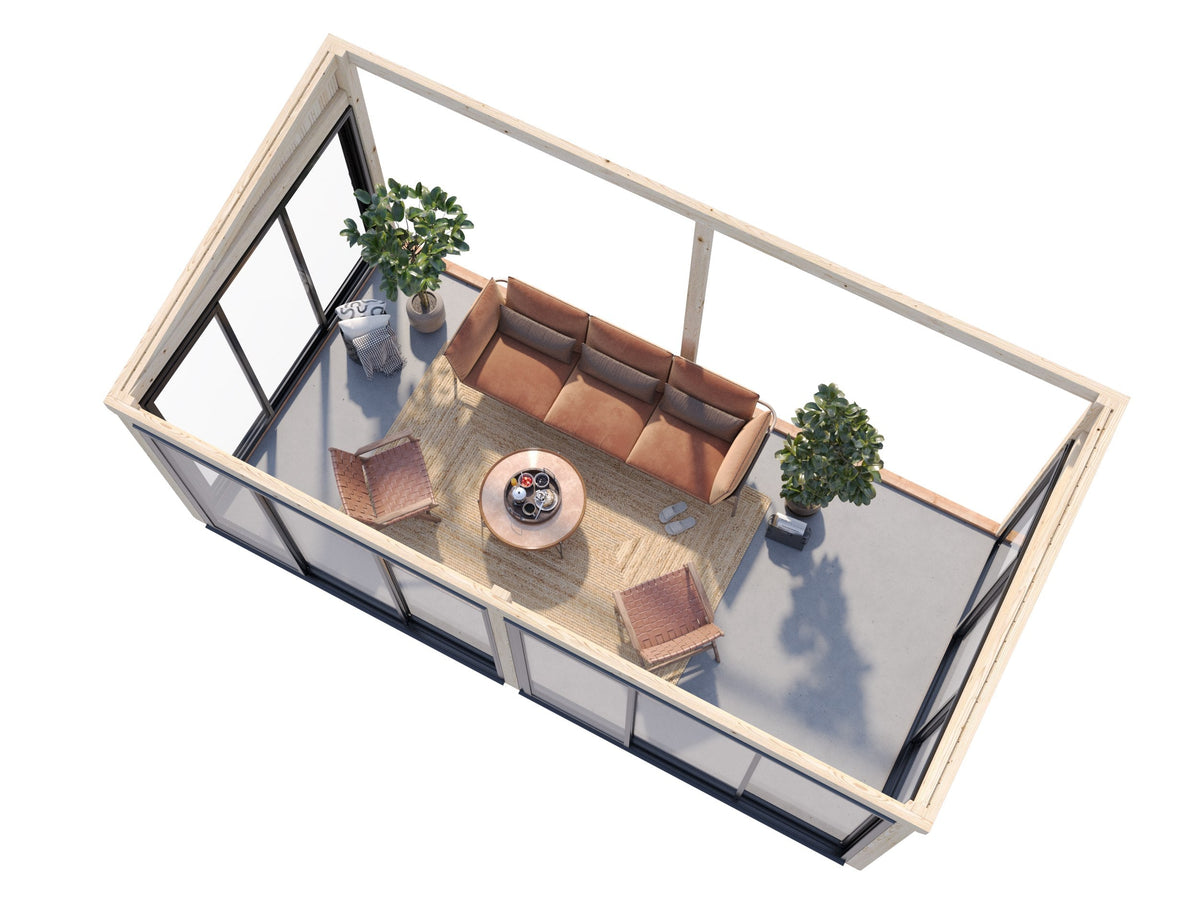 Attached Conservatory Lumi 16.2 m² Slide