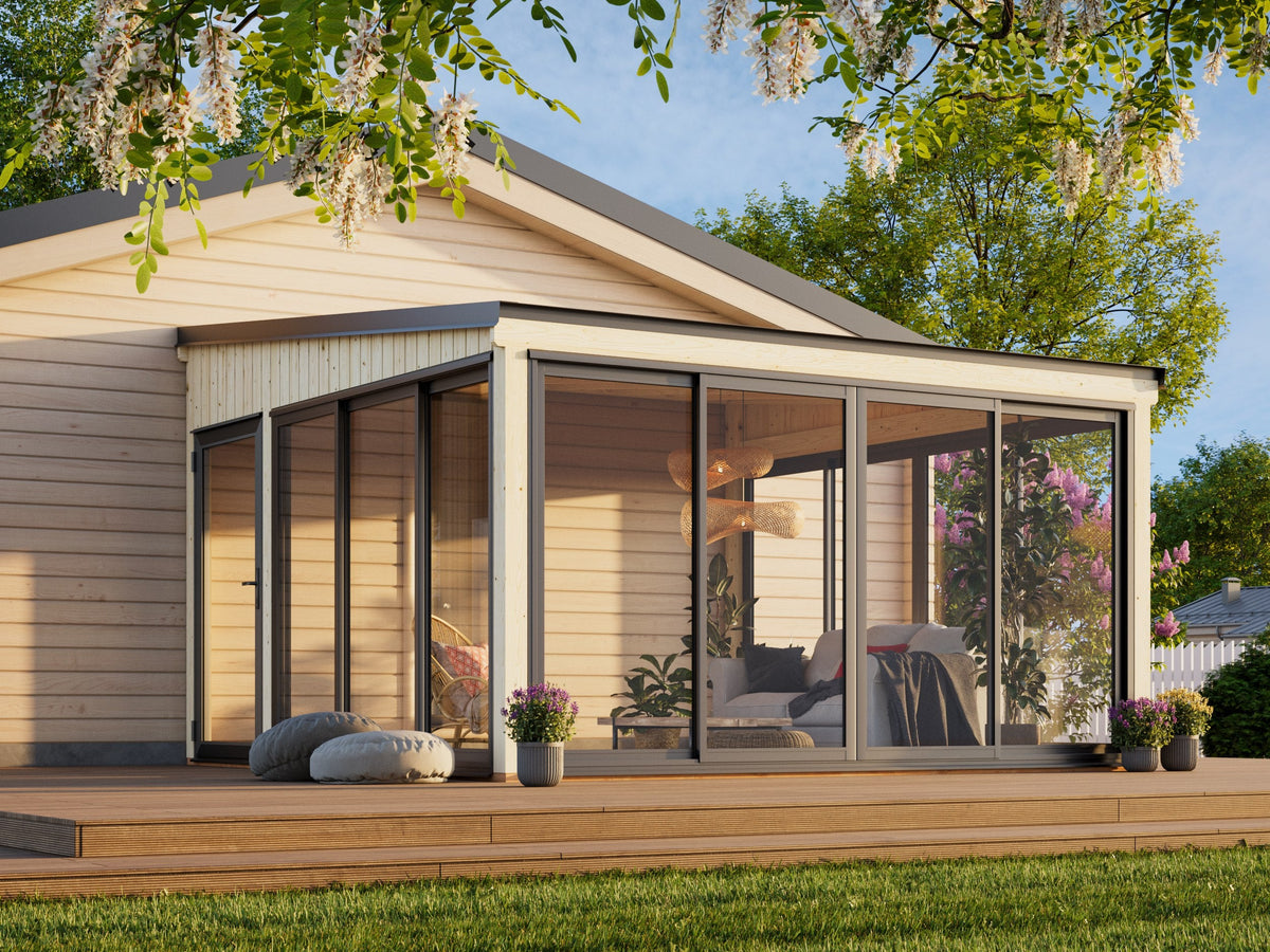 Attached Conservatory Lumi 16.6 m² Slide