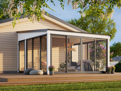 Attached Conservatory Lumi 16.6 m² Slide