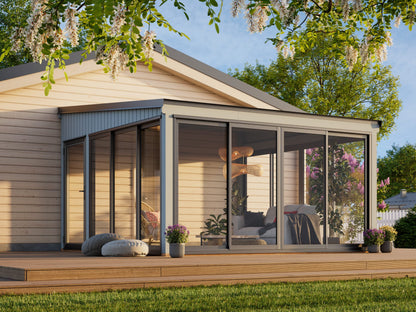 Attached Conservatory Lumi 16.6 m² Slide