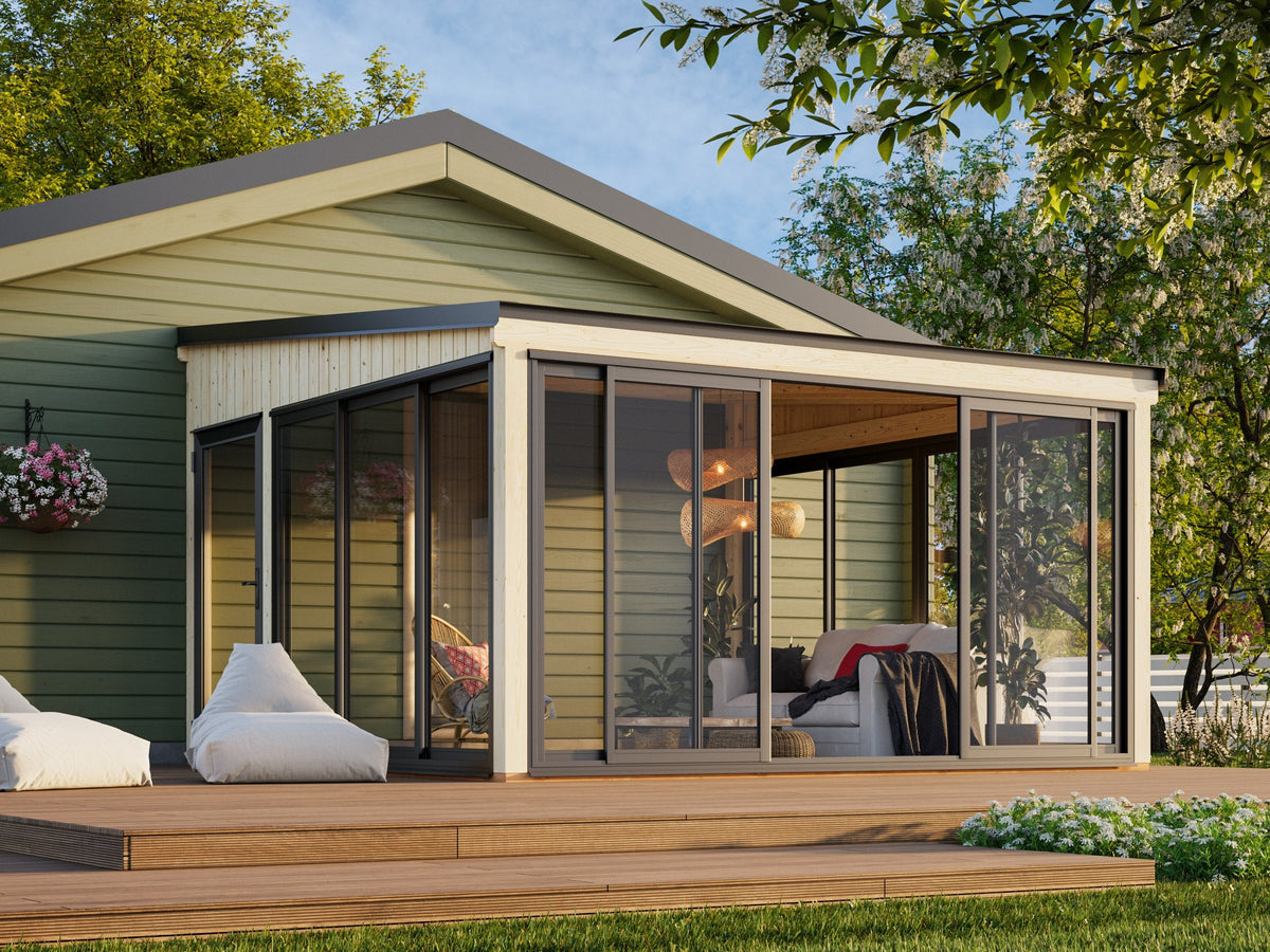 Attached Conservatory Lumi 16.6 m² Slide Plus