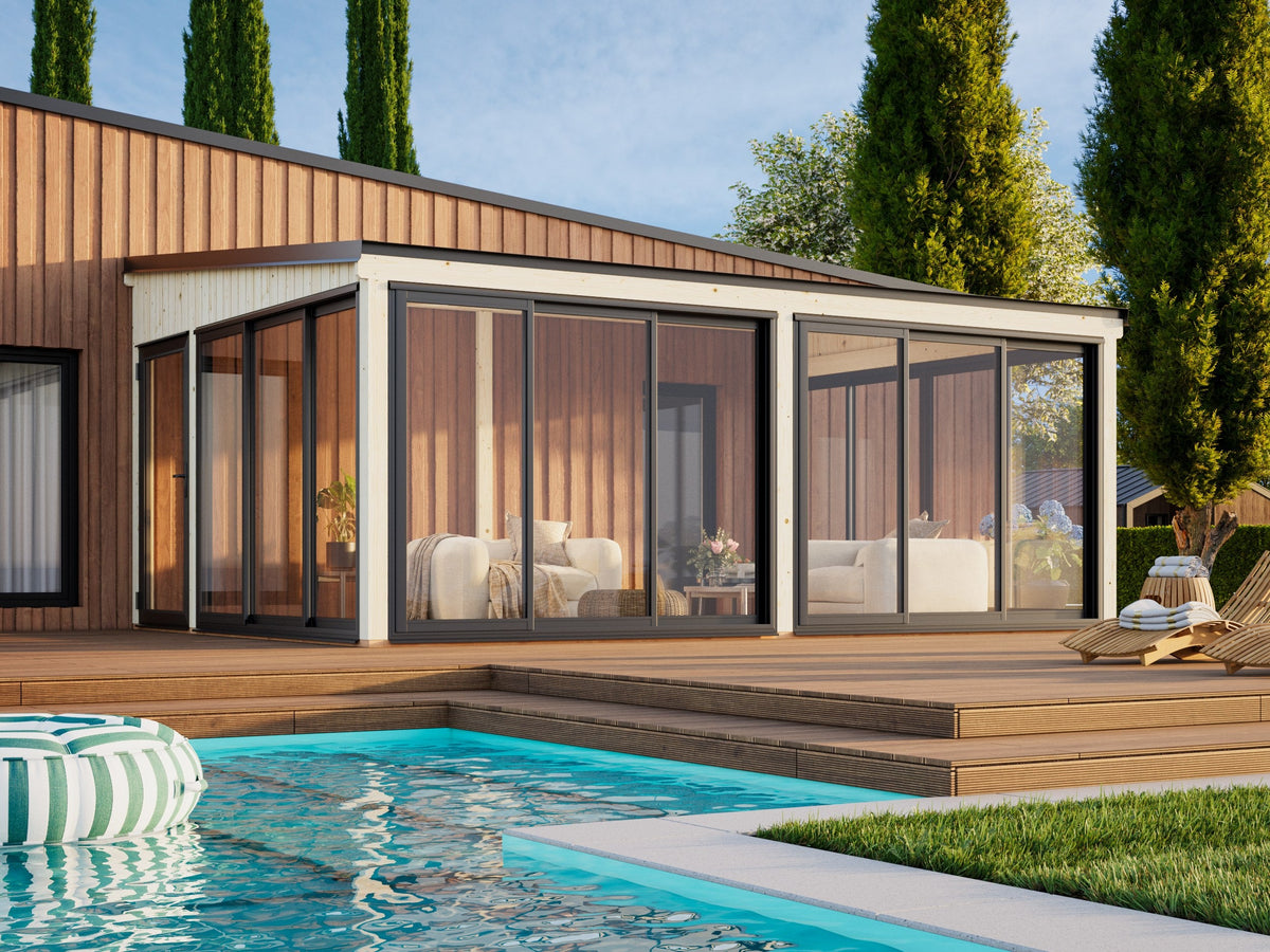 Attached Conservatory Lumi 23.3 m² Slide