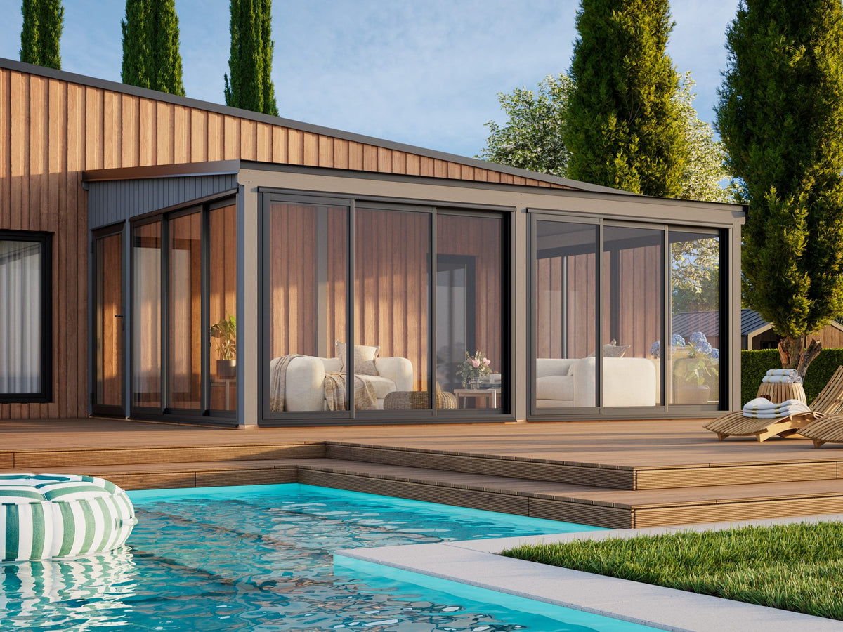 Attached Conservatory Lumi 23.3 m² Slide