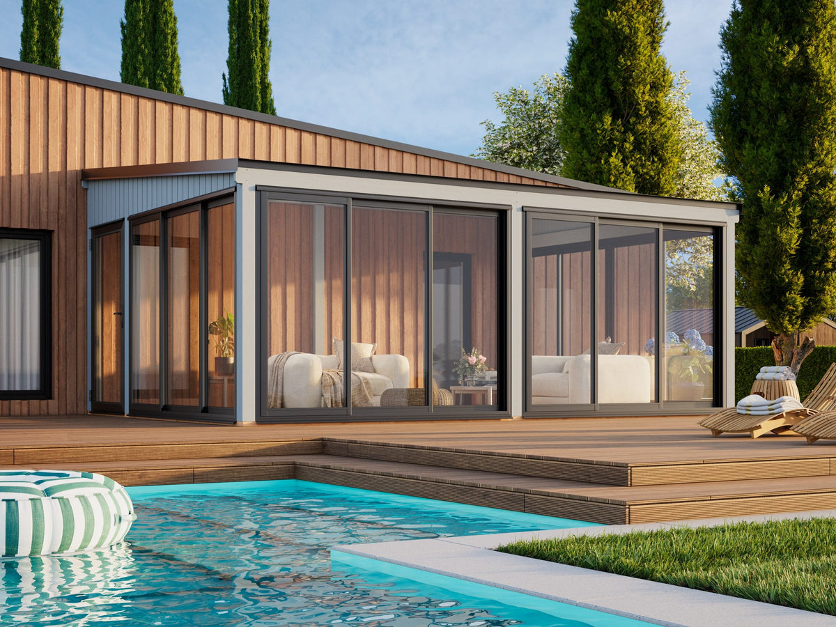 Attached Conservatory Lumi 23.3 m² Slide