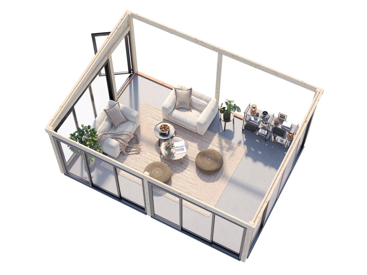 Attached Conservatory Lumi 23.3 m² Slide
