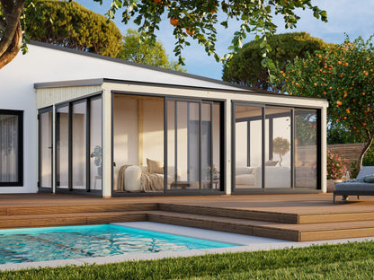 Attached Conservatory Lumi 23.3 m² Slide Plus