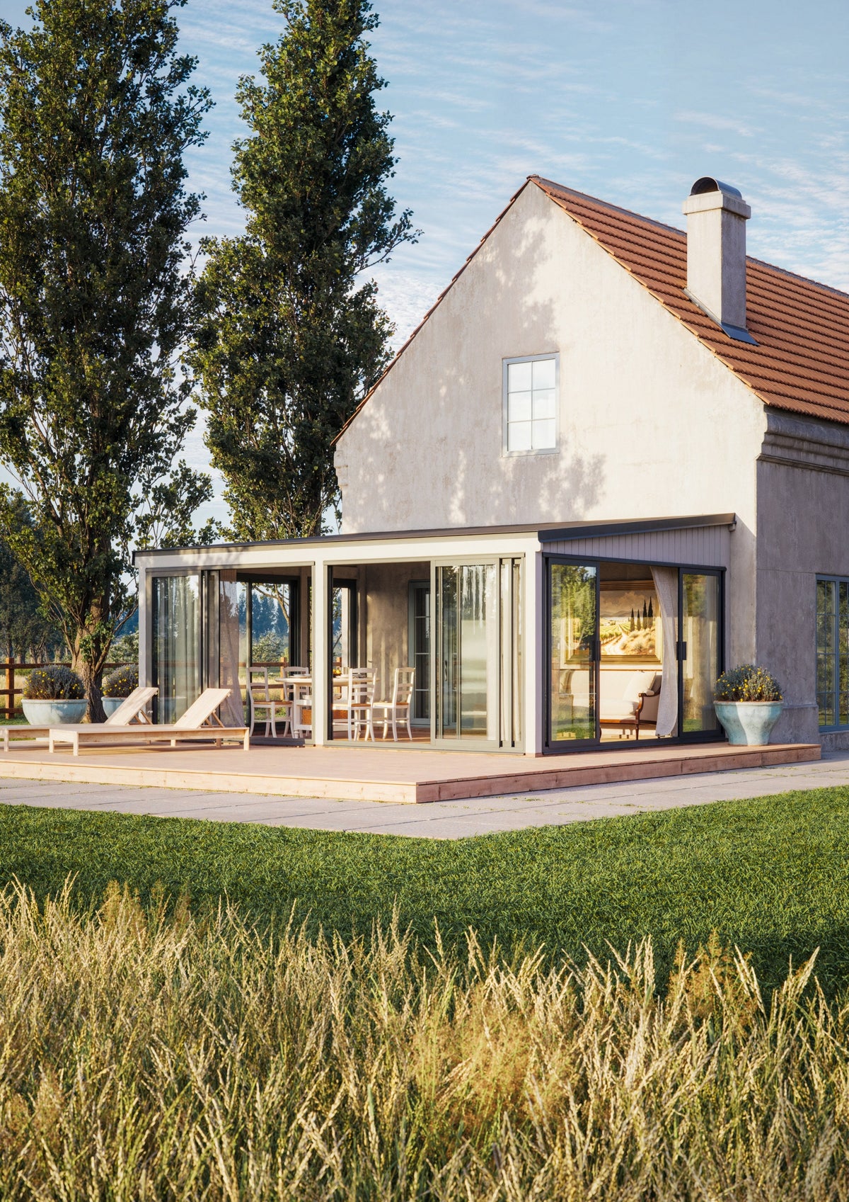 Attached Conservatory Lumi 23.3 m² Slide Plus