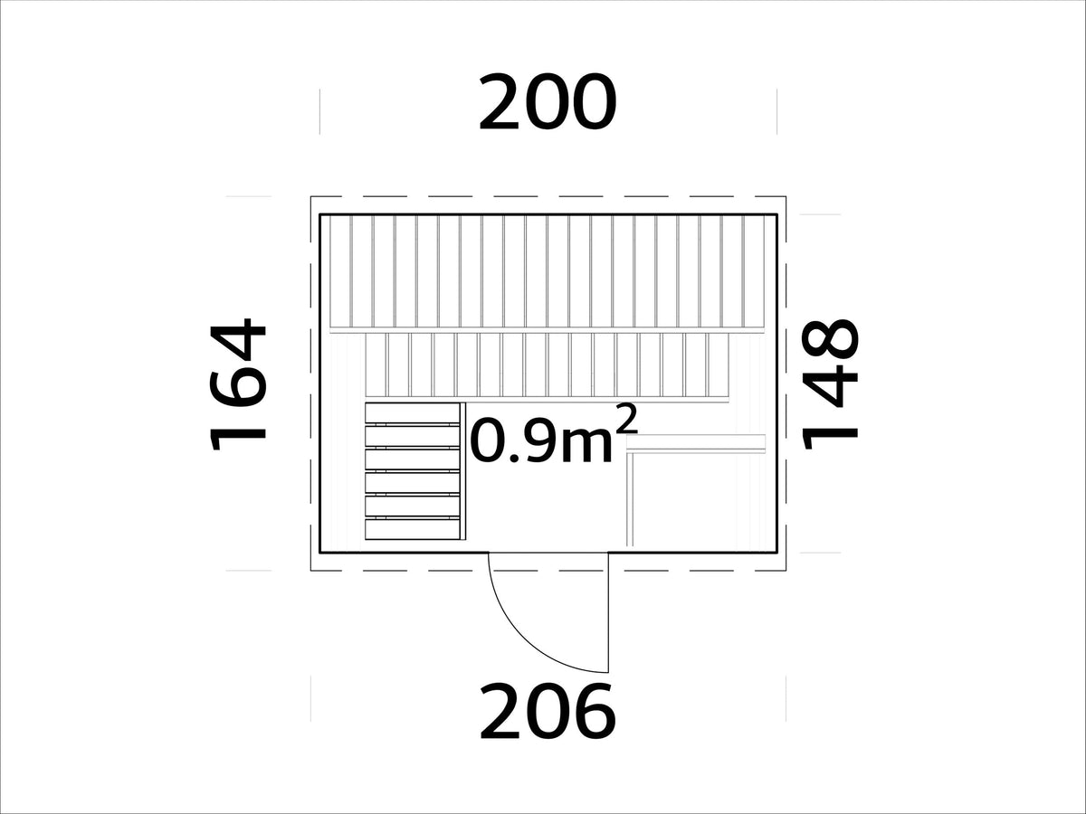 Barrel Sauna Anita S, 1.6 × Ø2.0 m, seats 2-3