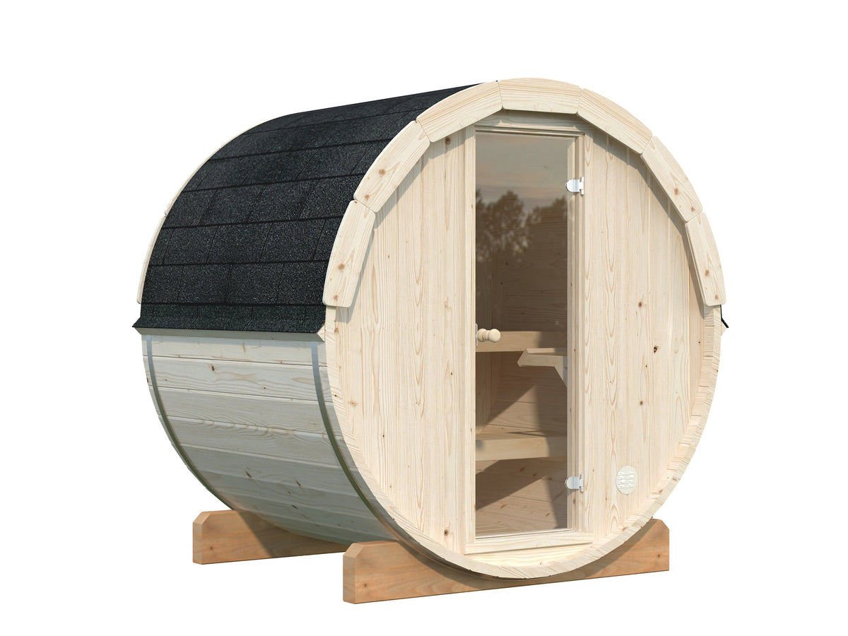 Barrel Sauna Anita S, 1.6 × Ø2.0 m, seats 2-3