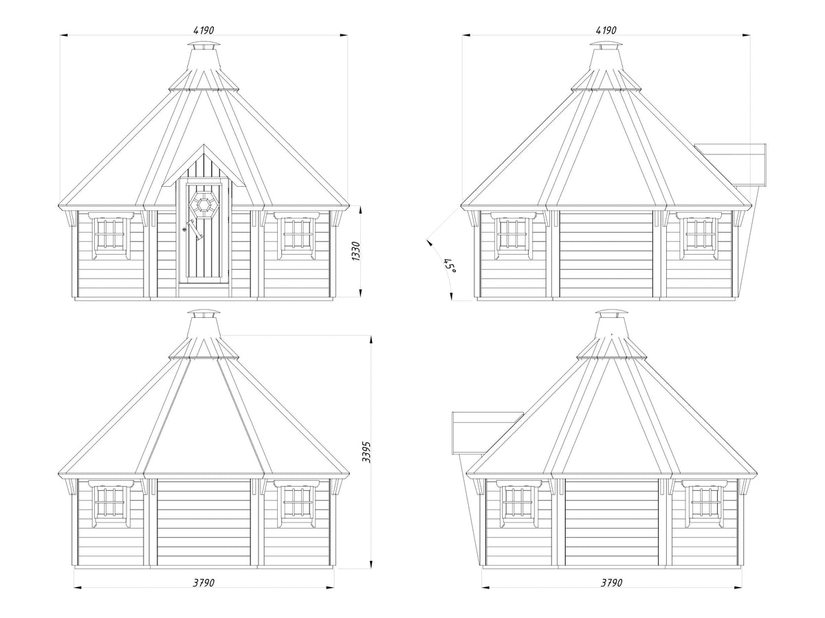 BBQ Hut Eva 11.4 m²