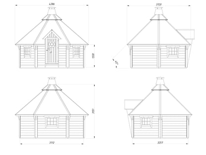 BBQ Hut Eva 8.7 m²