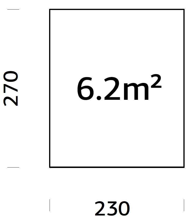 Foundation frame 2.3x2.7 m (incl. LogFoot)