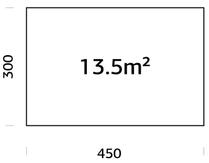 Foundation frame 4.5x3 m (incl. LogFoot)