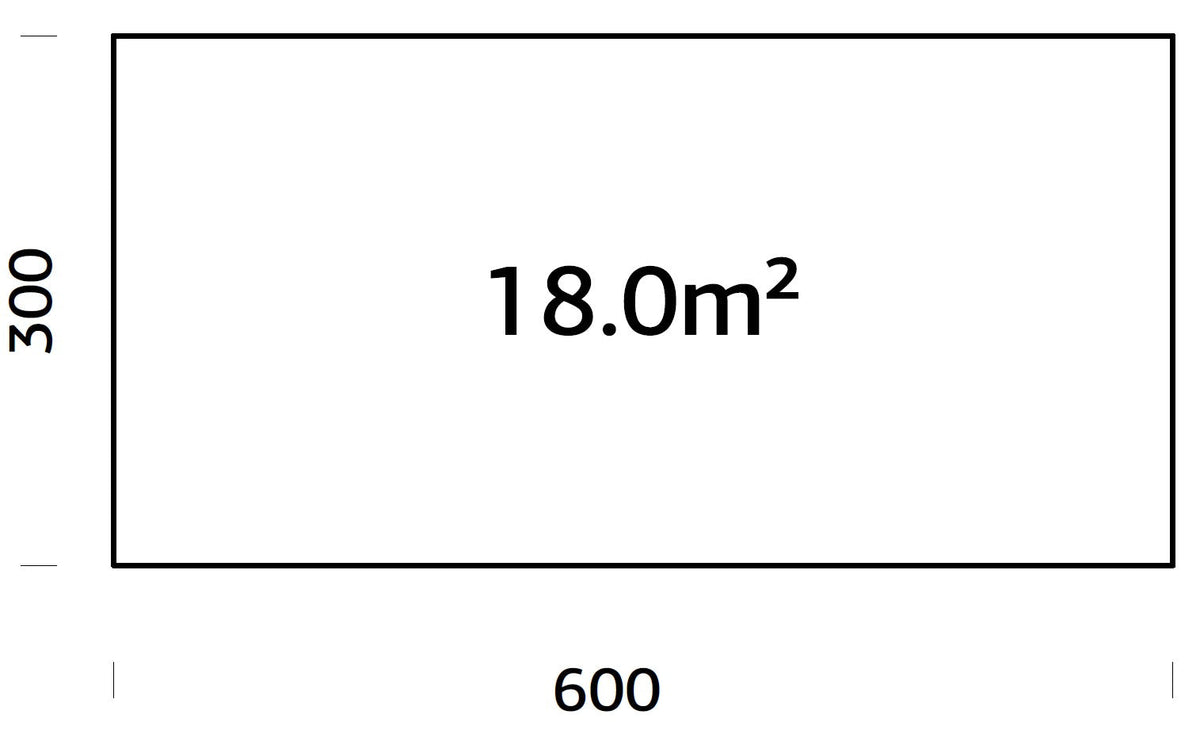 Foundation frame 6x3 m (incl. LogFoot)