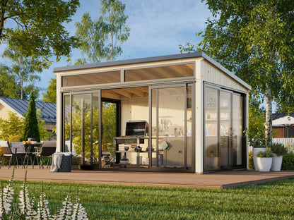 Freestanding Conservatory Saga 11.6 m² Slide Plus