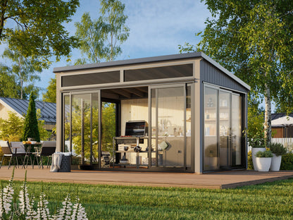 Freestanding Conservatory Saga 11.6 m² Slide Plus