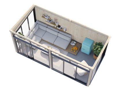 Freestanding Conservatory Saga 16.2 m² Slide