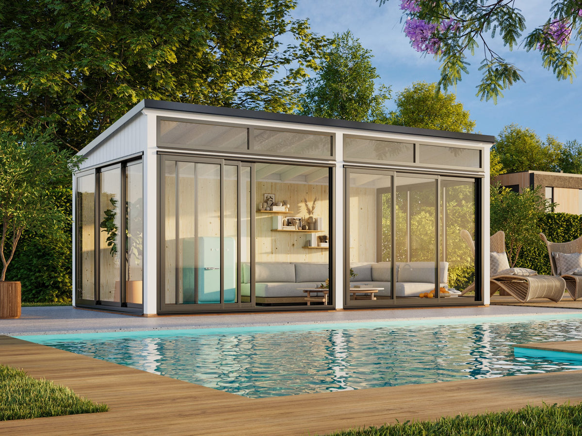 Freestanding Conservatory Saga 16.2 m² Slide Plus