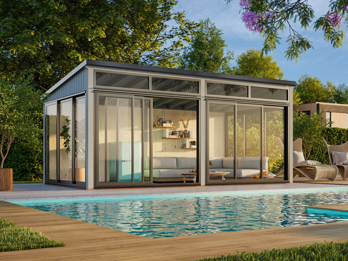 Freestanding Conservatory Saga 16.2 m² Slide Plus