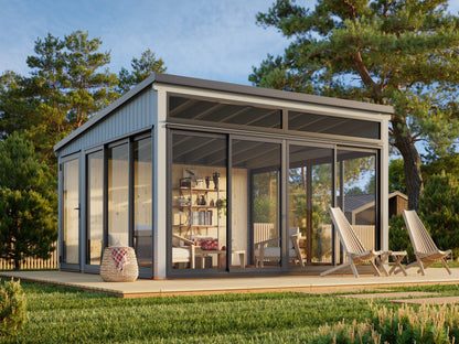 Freestanding Conservatory Saga 16.6 m² Slide Plus