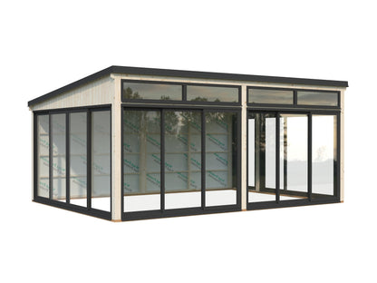 Freestanding Conservatory Saga 23.3 m² Slide, untreated