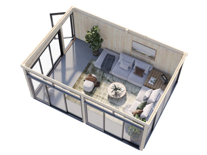 Freestanding Conservatory Saga 23.3 m² Slide