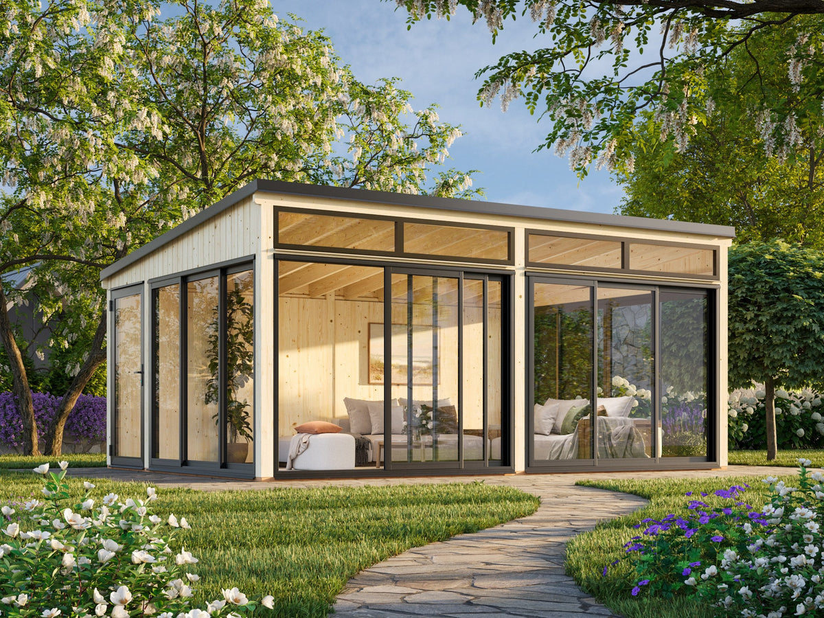 Freestanding Conservatory Saga 23.3 m² Slide Plus