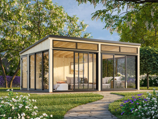 Freestanding Conservatory Saga 23.3 m² Slide Plus