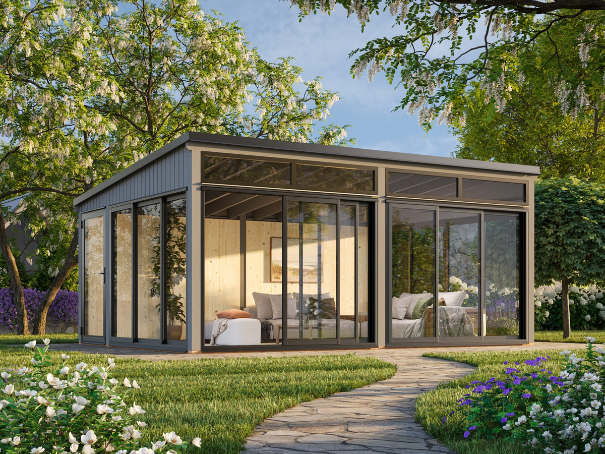Freestanding Conservatory Saga 23.3 m² Slide Plus