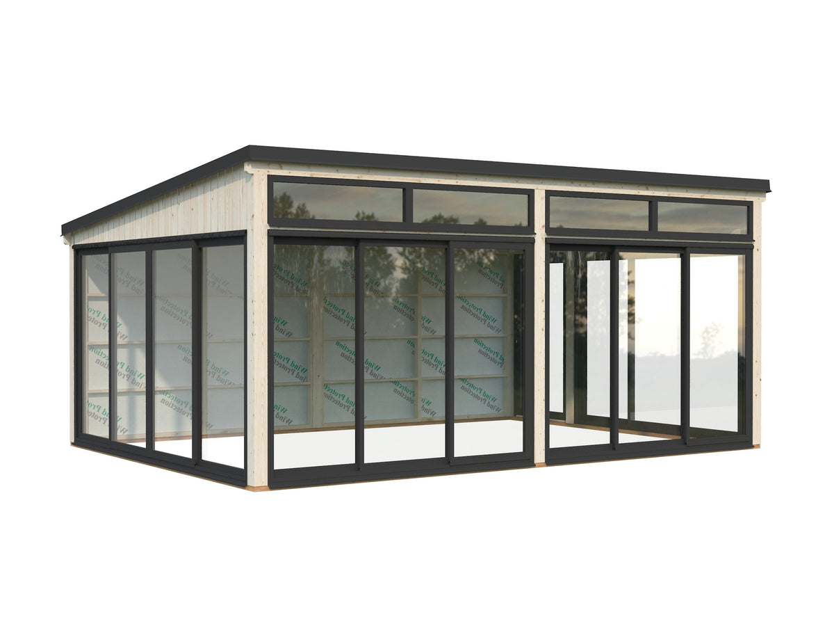 Freestanding Conservatory Saga 23.3 m² Slide Plus