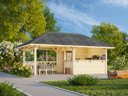 Garden Bar Bianca 16.6 m² Set 110