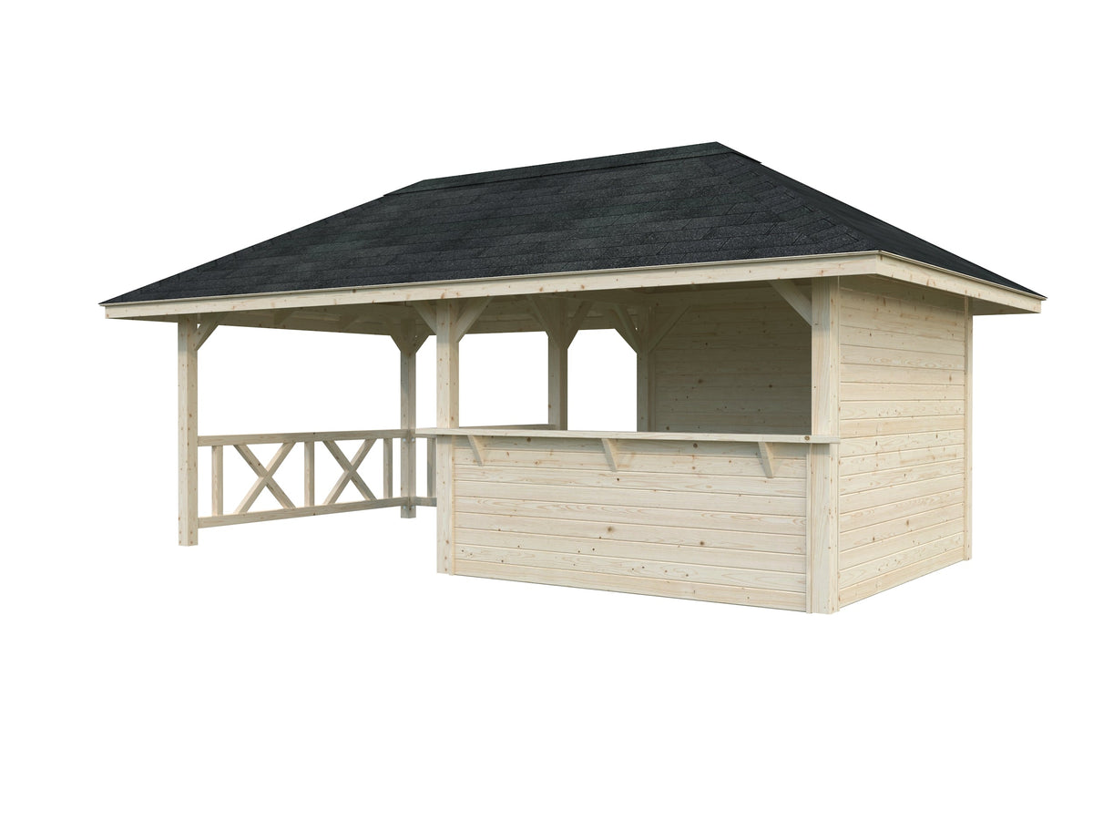 Garden Bar Bianca 16.6 m² Set 110, untreated