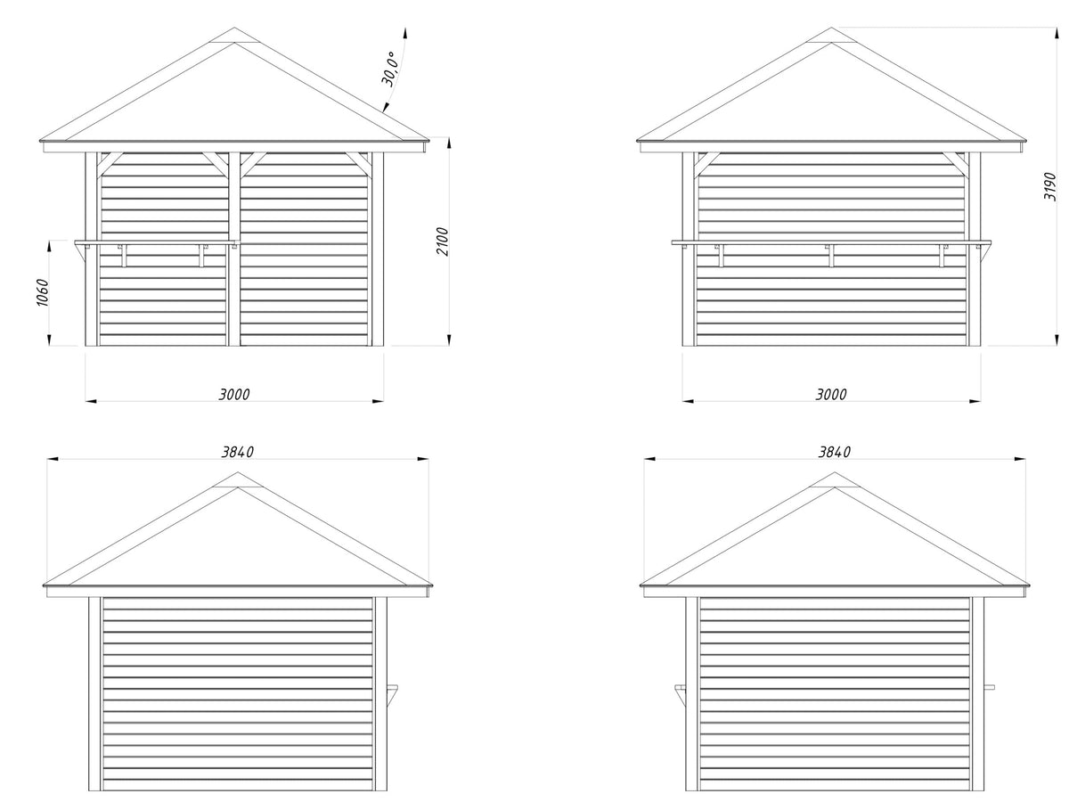 Garden Bar Bianca 8.3 m² Set 103