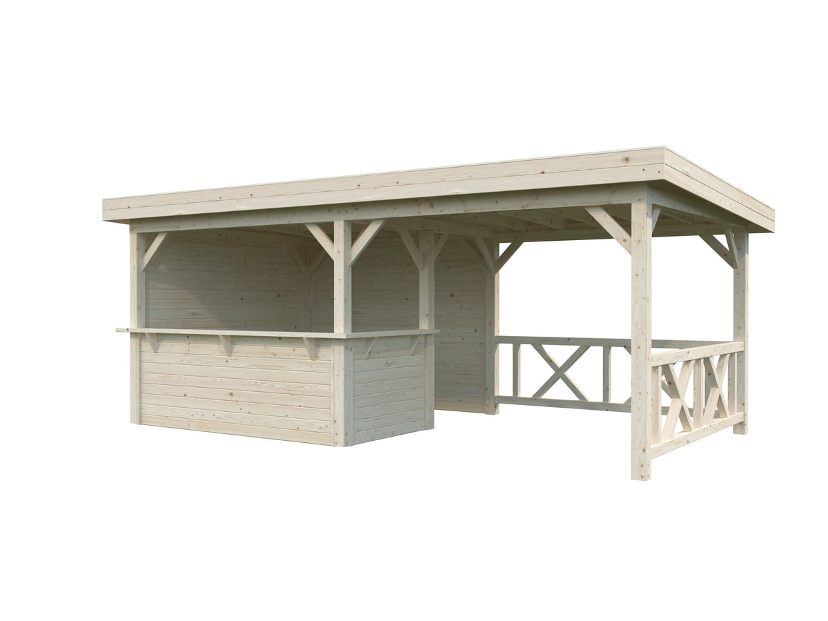 Garden Bar Lenna 16.6 m² Set 310, untreated