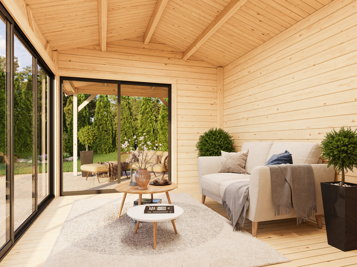 Garden Cabin Amanda 11.2+7.8 m² Slide