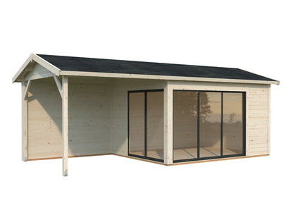 Garden Cabin Amanda 11.2+7.8 m² Slide