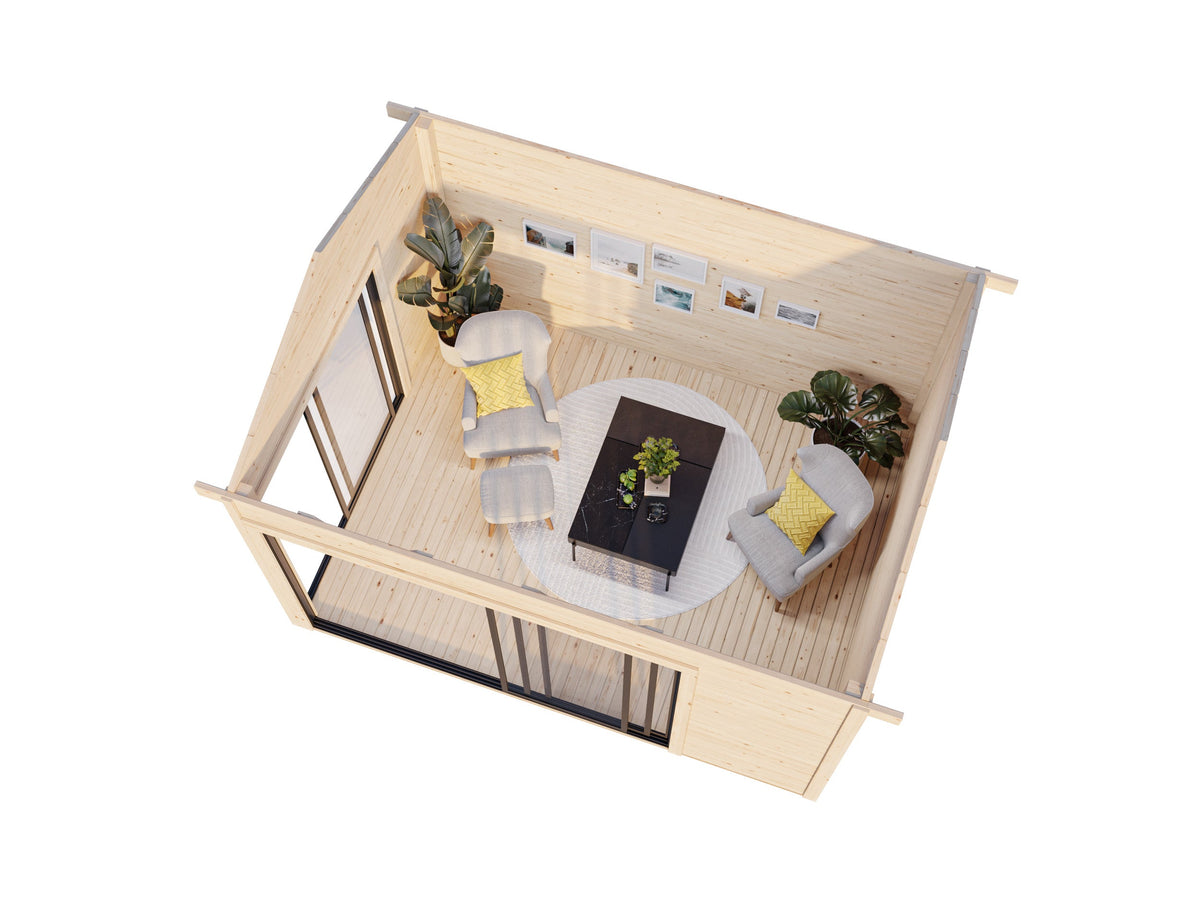 Garden Cabin Amanda 11.2 m² Slide Plus