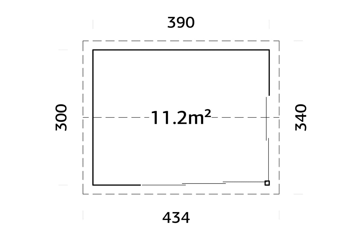 Garden Cabin Amanda 11.2 m² Slide Plus