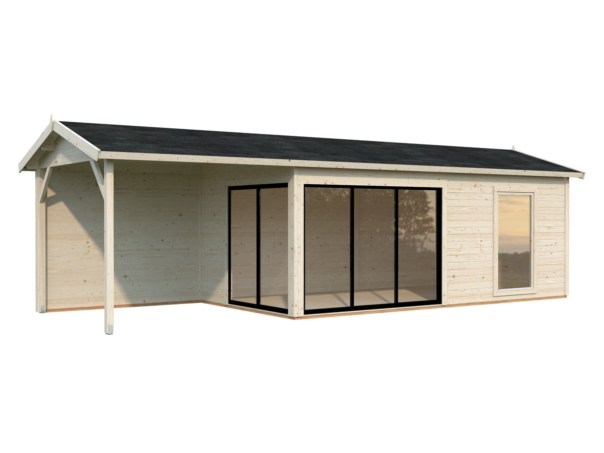 Garden Cabin Amanda 17.1+7.8 m² Slide